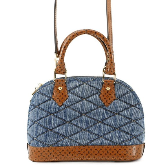 Louis Vuitton Handbags - LOUIS VUITTON Maltage Alma Size BB DenimTextile Blue/Brown M55048